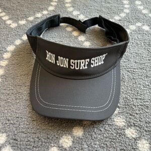 Ron Jon Black Surf Shop Visor